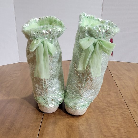 💜Candie's Metallic Plush Booties Slippers Womens Size M 7-8 NWT - Picture 4 of 9